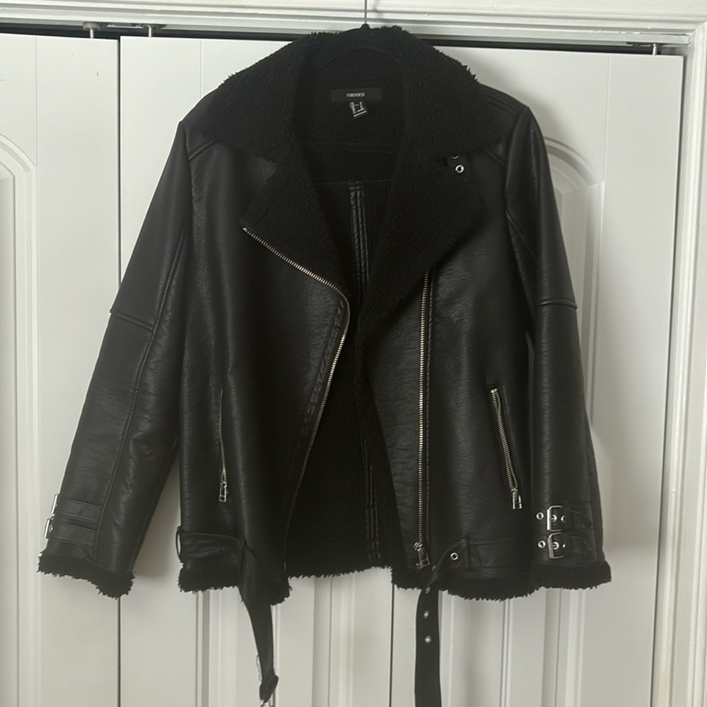 Oversized Moto Sherpa